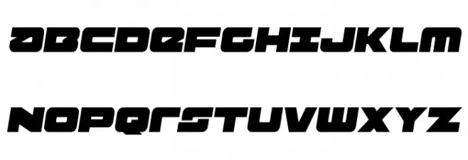 Banjin Semi-Italic Schriftart Groß