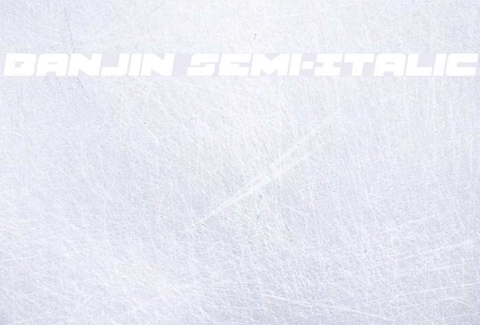 Banjin Semi-Italic Example 2