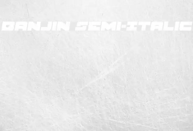 Banjin Semi-Italic Font examples