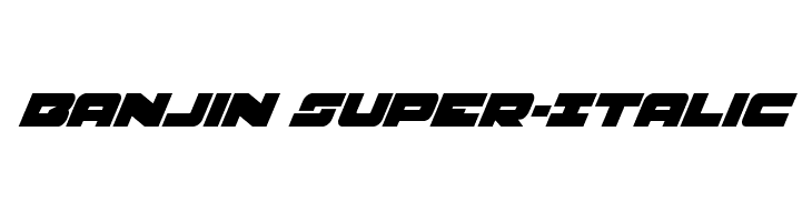Banjin Super-Italic  font caratteri gratis