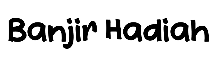 Banjir Hadiah  Free Fonts Download
