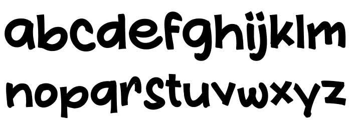 Banjir Hadiah Font LOWERCASE