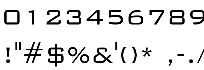Bank Gothic Light BT Font OTHER CHARS