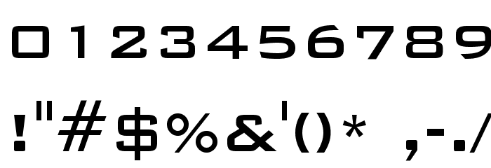 Bank Gothic Medium BT Font OTHER CHARS