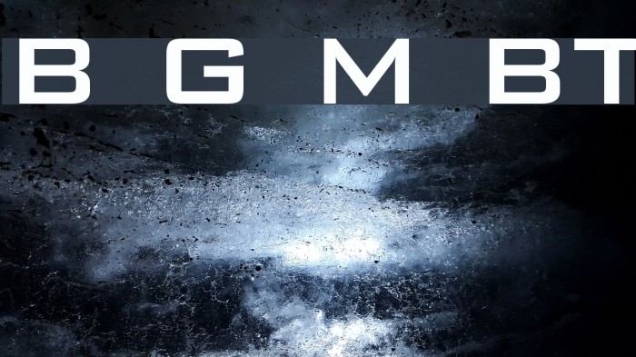 Bank Gothic Medium BT Example 2