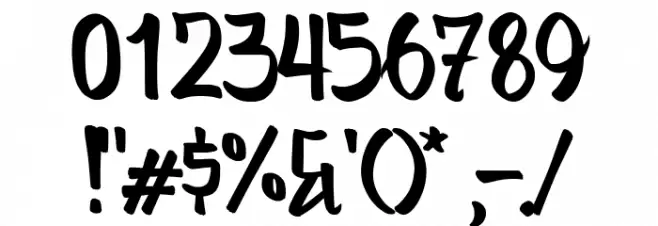 Bankai Demo Version Font OTHER CHARS