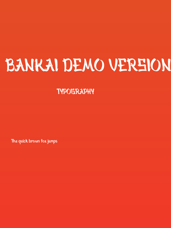 Bankai Demo Version Poster