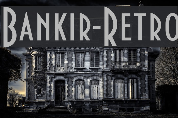 Bankir-Retro Font examples
