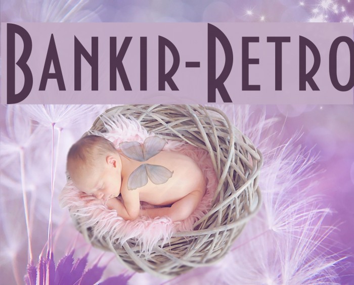 Bankir-Retro Font examples