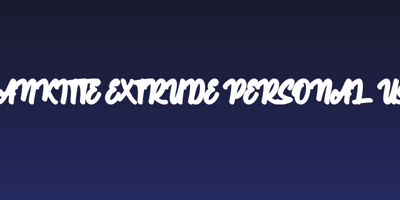 Bankitte Extrude Personal Use Social Header