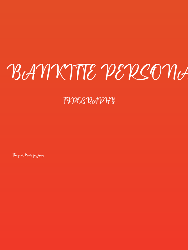 Bankitte Personal Use Poster