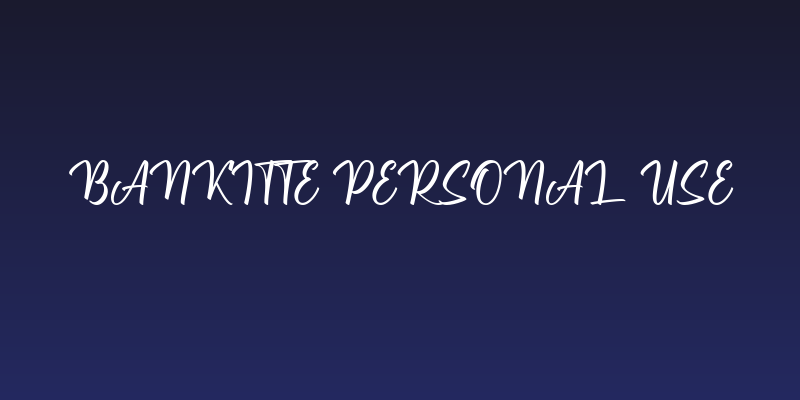 Bankitte Personal Use Social Header