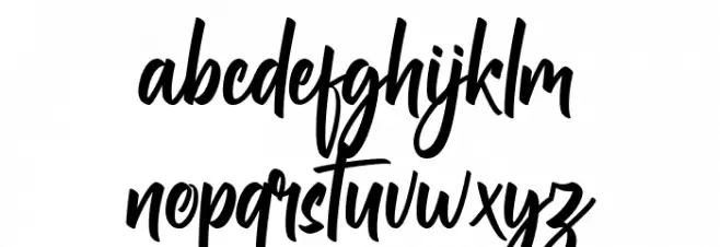 Bankitte Personal Use Schriftart Kleinbuchstaben