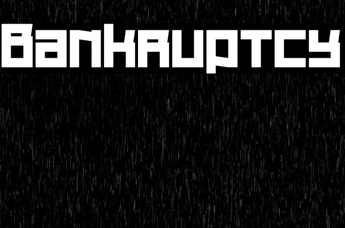 Bankruptcy Font examples