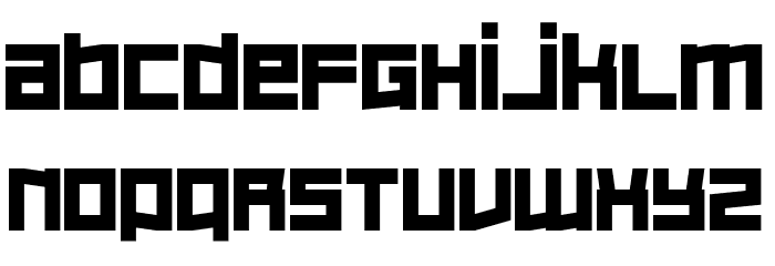 Bankruptcy Font LOWERCASE