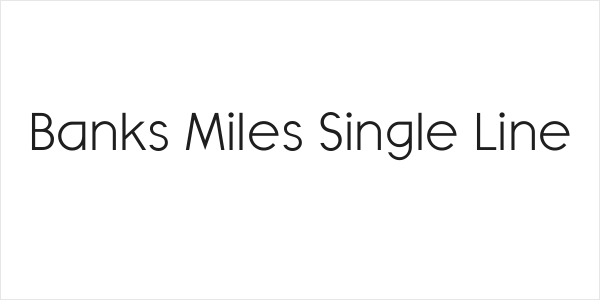 Banks Miles Single Line Logo
