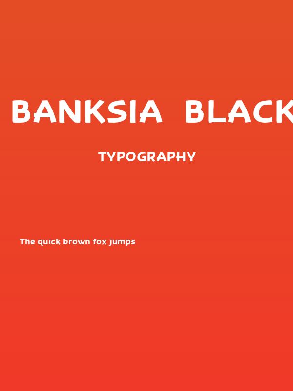 Banksia  Black Poster