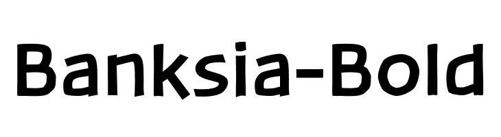 Banksia  Bold  font caratteri gratis