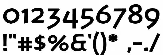 Banksia  Bold Font OTHER CHARS