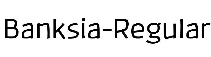 Banksia-Regular  Free Fonts Download