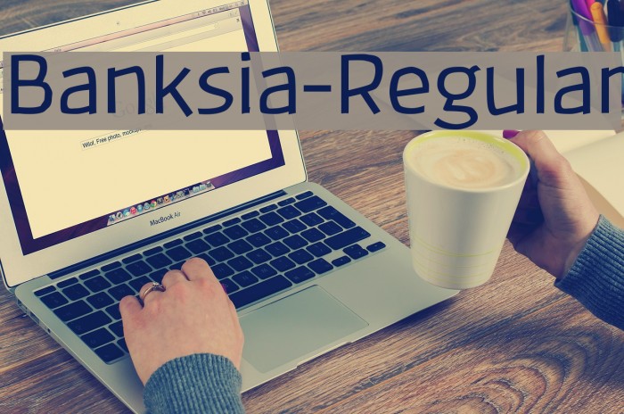 Banksia-Regular Font examples