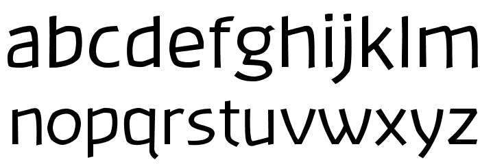Banksia-Regular Font LOWERCASE