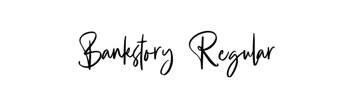 Bankstory Regular  font caratteri gratis