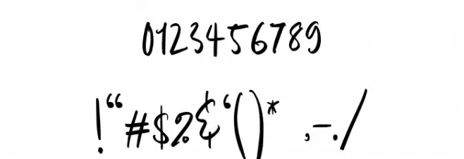 Bankstory Regular Font OTHER CHARS