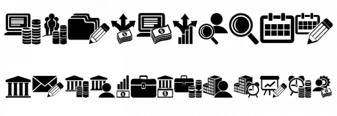 Bankwesen Regular Font OTHER CHARS