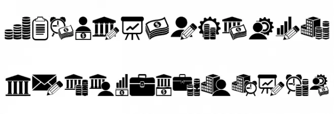 Bankwesen Regular Schriftart Groß