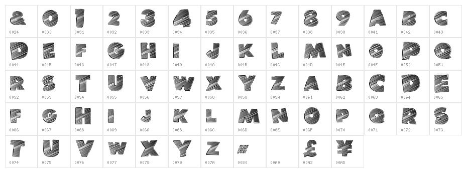 BanlieueDisco Character Map