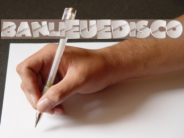 BanlieueDisco Font examples