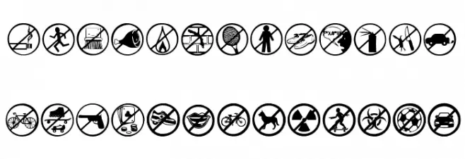 Banned World Schriftart Groß
