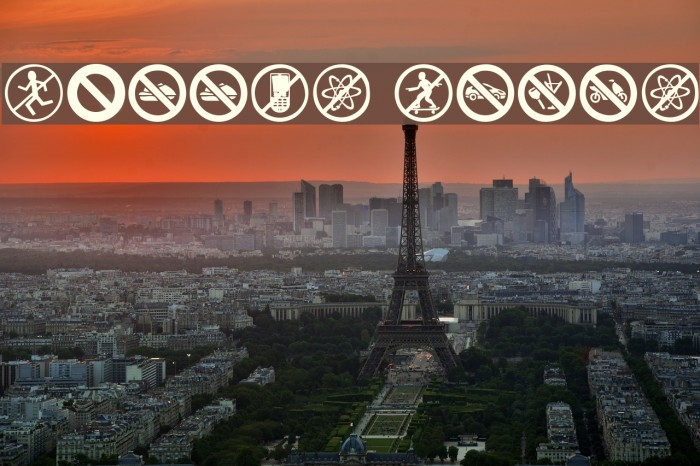 Banned World Font examples