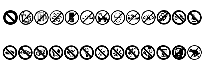 Banned World Font LOWERCASE