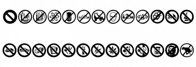 Banned World Caratteri MINUSCOLO