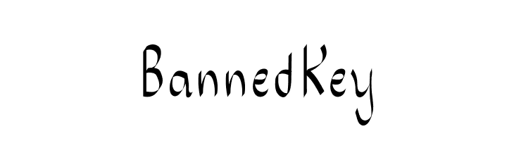 BannedKey  Free Fonts Download