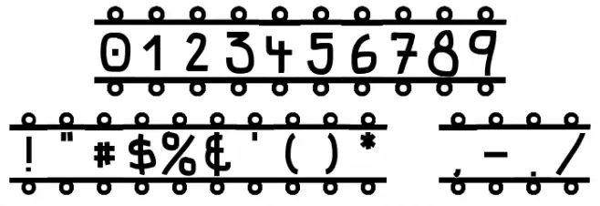 Banner フォント その他の文字