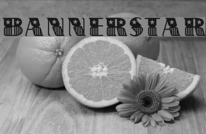 BannerStar Schriftart examples