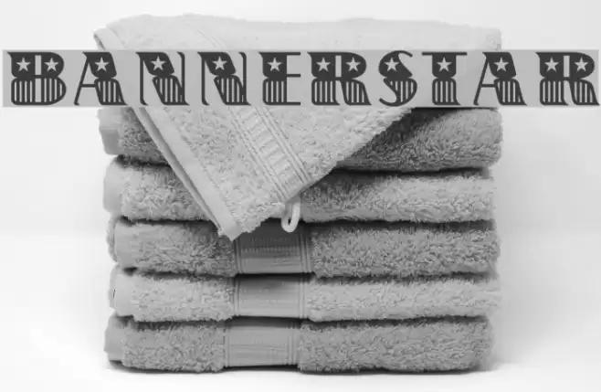 BannerStar Schriftart examples