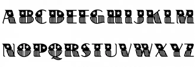 BannerStar Font LOWERCASE