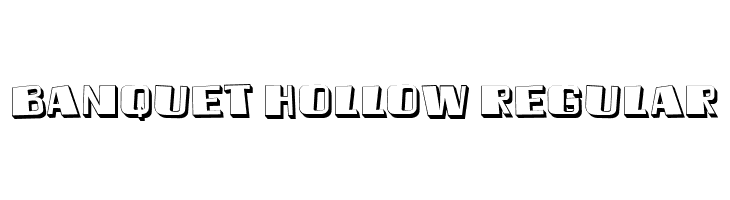 Banquet Hollow Regular  免费字体下载