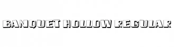 Banquet Hollow Regular  Frei Schriftart Herunterladen