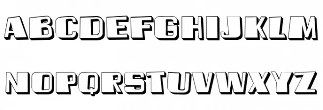 Banquet Hollow Regular Font Litere mari
