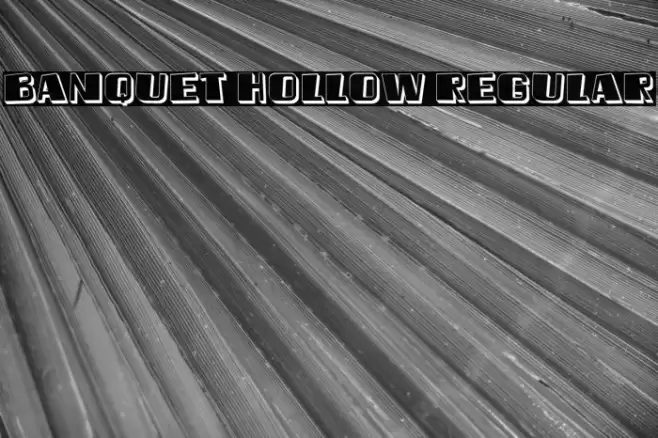 Banquet Hollow Regular Font examples
