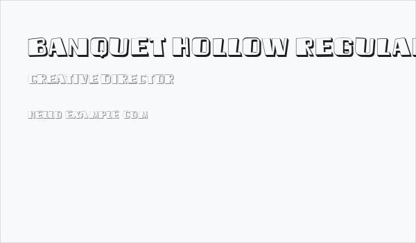 Banquet Hollow Regular Business Card