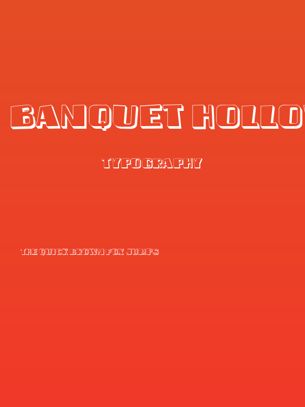 Banquet Hollow Regular Poster