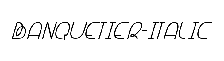Banquetier-Italic  フリーフォントのダウンロード
