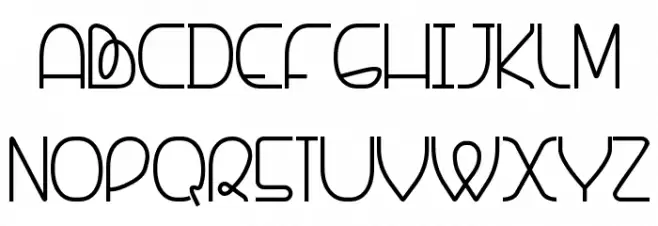 Banquetier Шрифта ВЕРХНИЙ