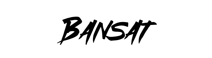 Bansat  フリーフォントのダウンロード